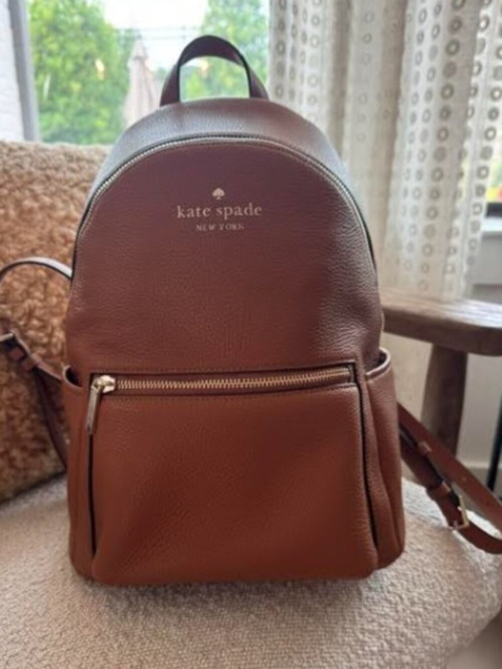 KATE SPADE Leila Dome Backpack (Gingerbread color)  **NWOT - Picture 2 of 6